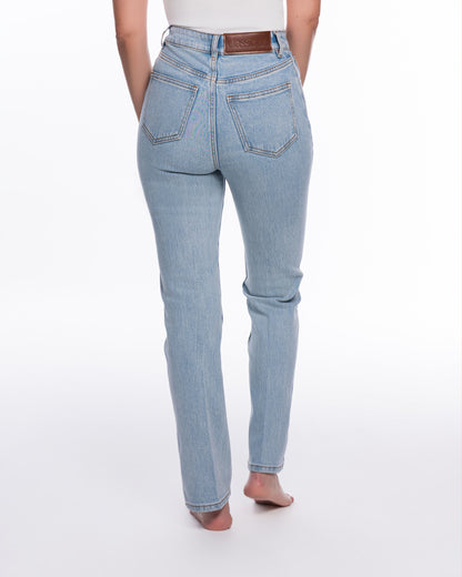 High Rise Straight Jeans