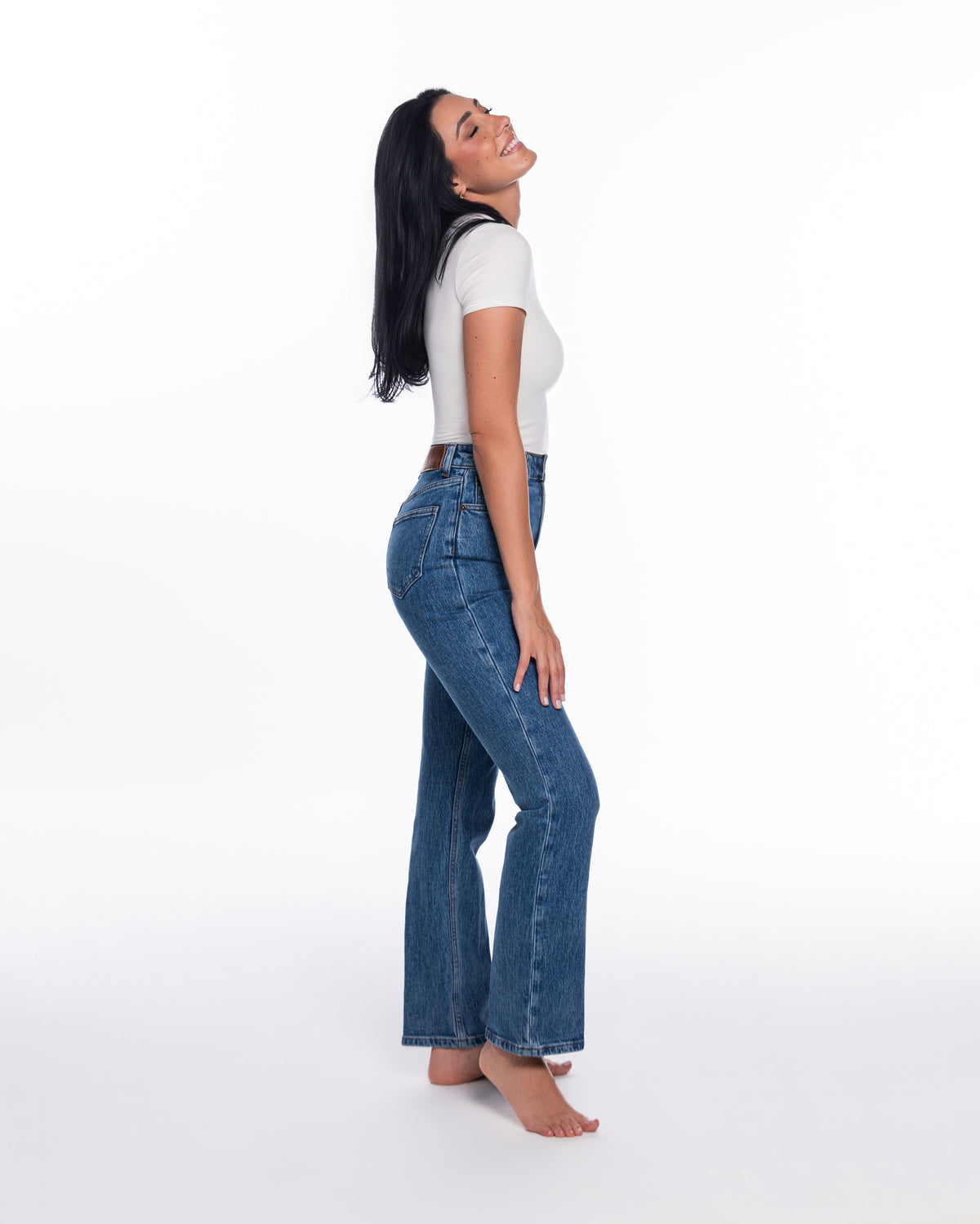 High Rise Straight Jeans