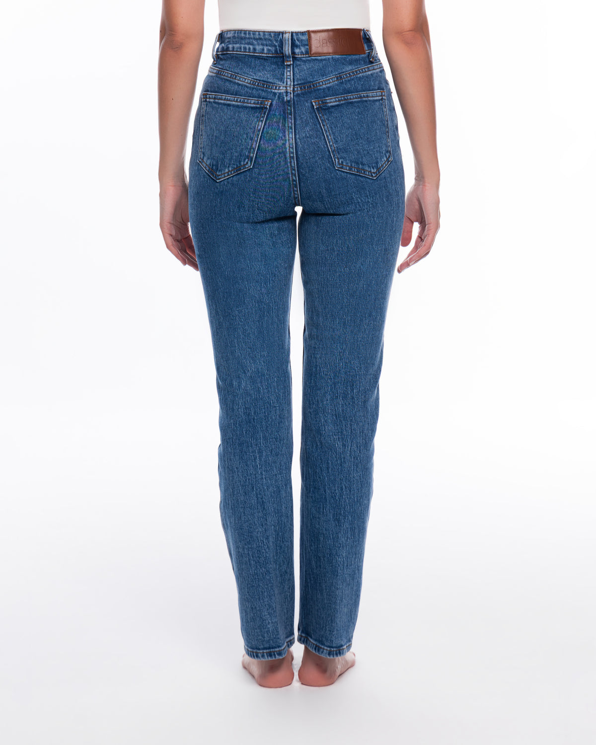 High Rise Straight Jeans