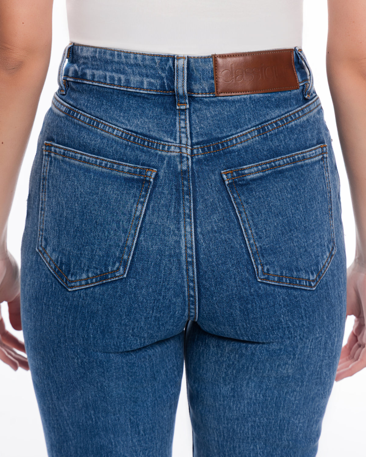 High Rise Straight Jeans
